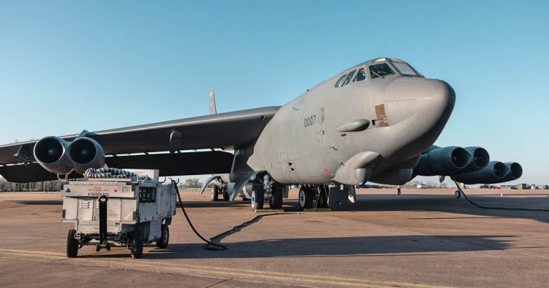 US bomber on British airfield