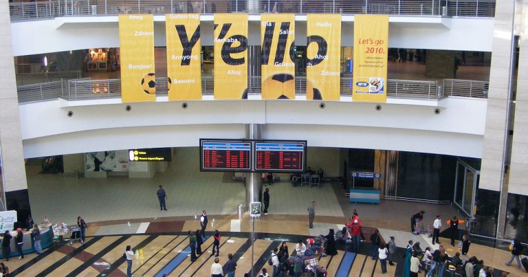 International arrivals at OR Tambo